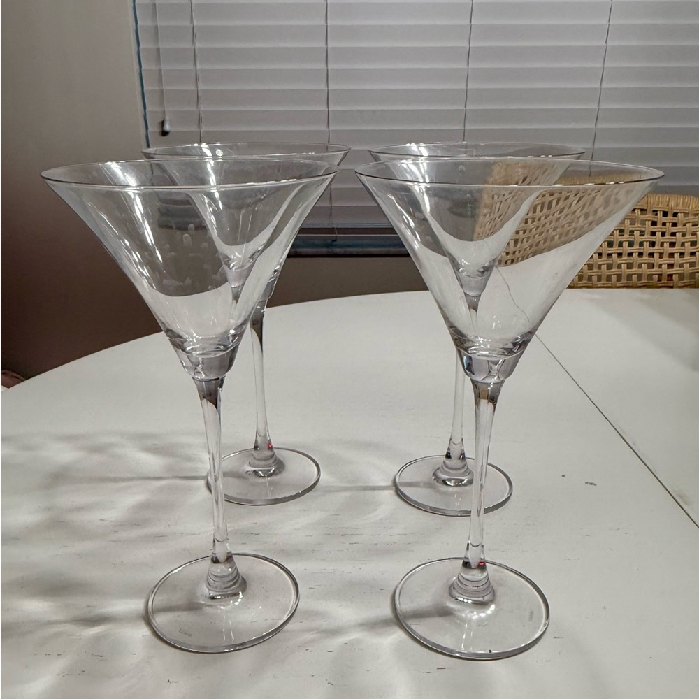 Lenox Elegant Clear Martini Glass Set of 4